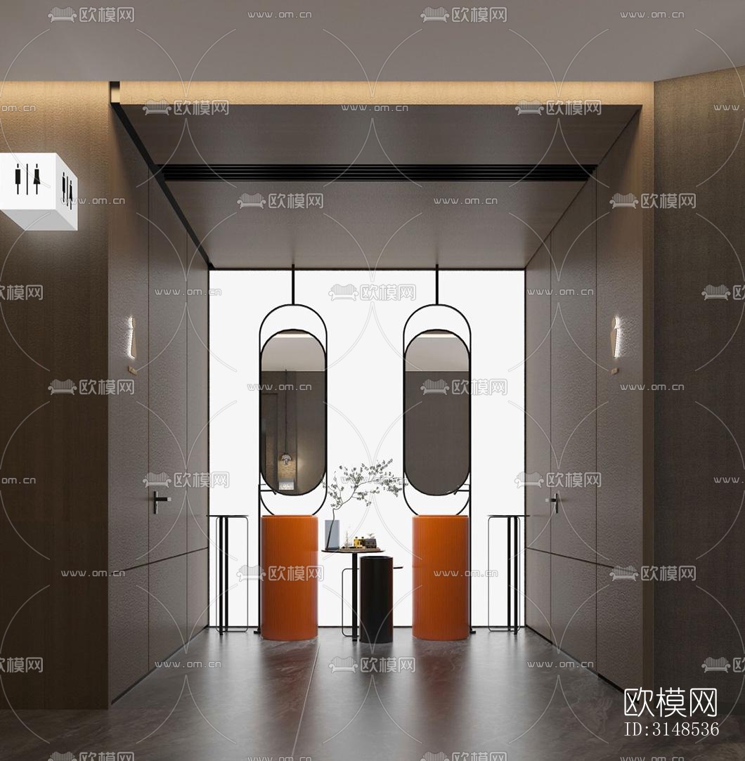 现代美容院效果图下载（渲染图12）