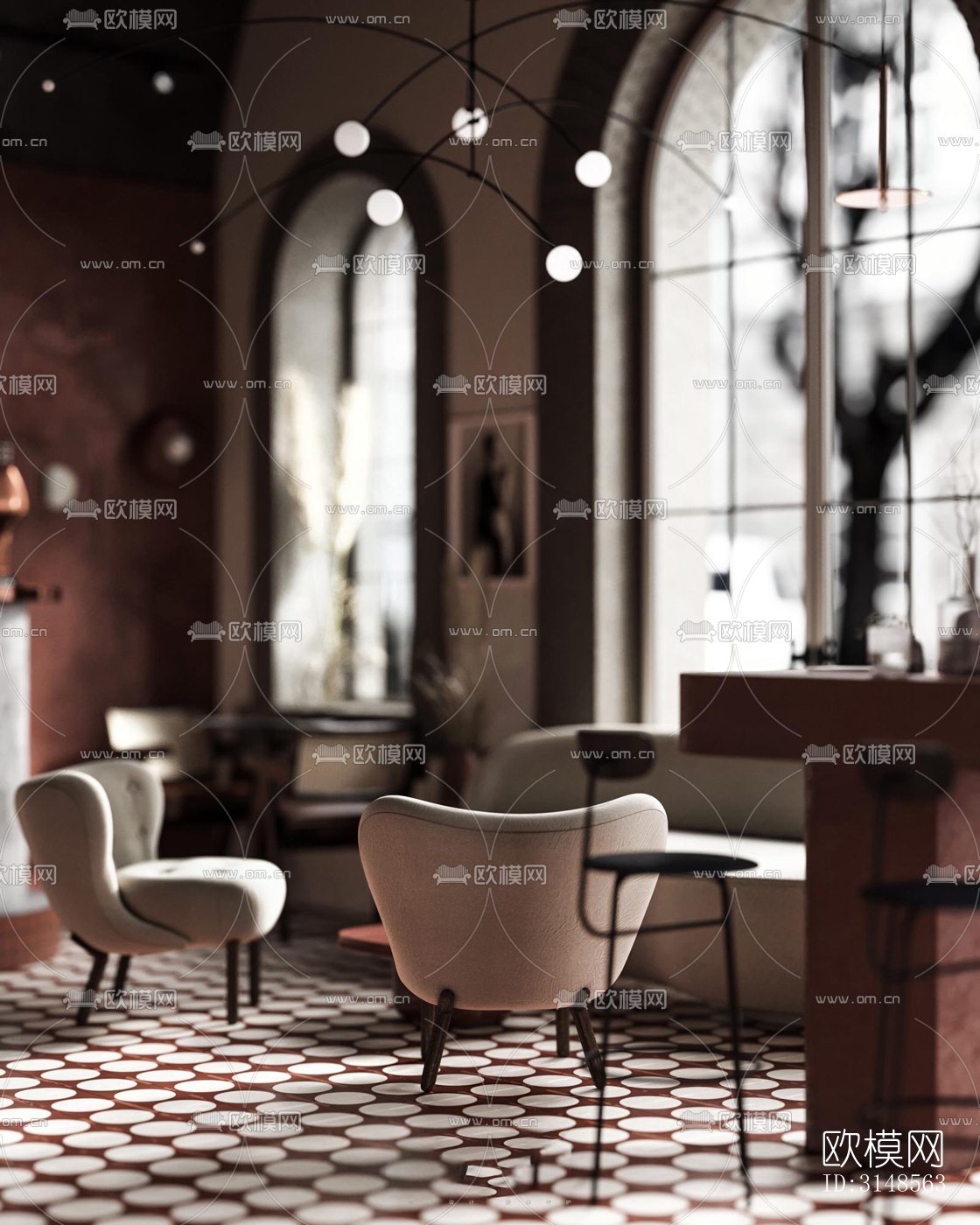 北欧酒吧效果图下载（渲染图2）