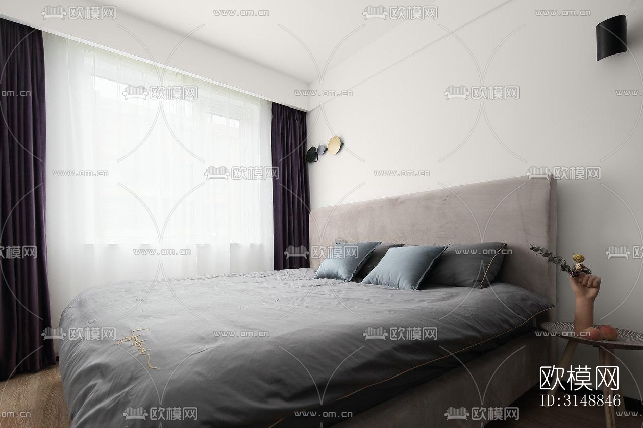 北欧平层效果图下载（渲染图12）