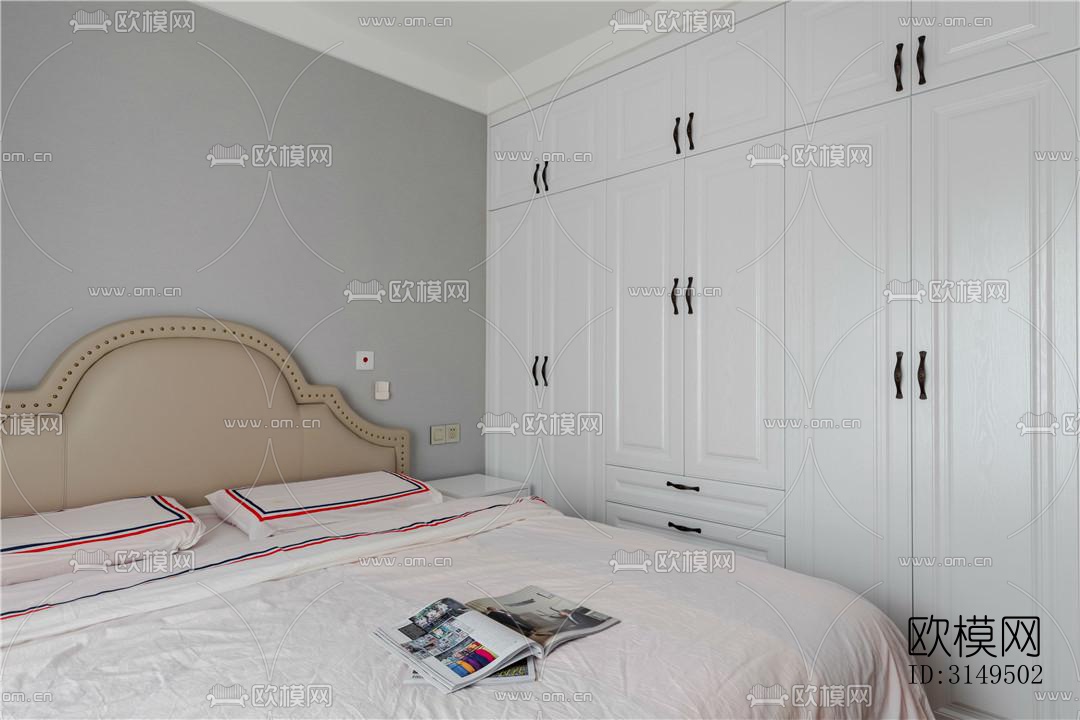 美式平层效果图下载（渲染图18）