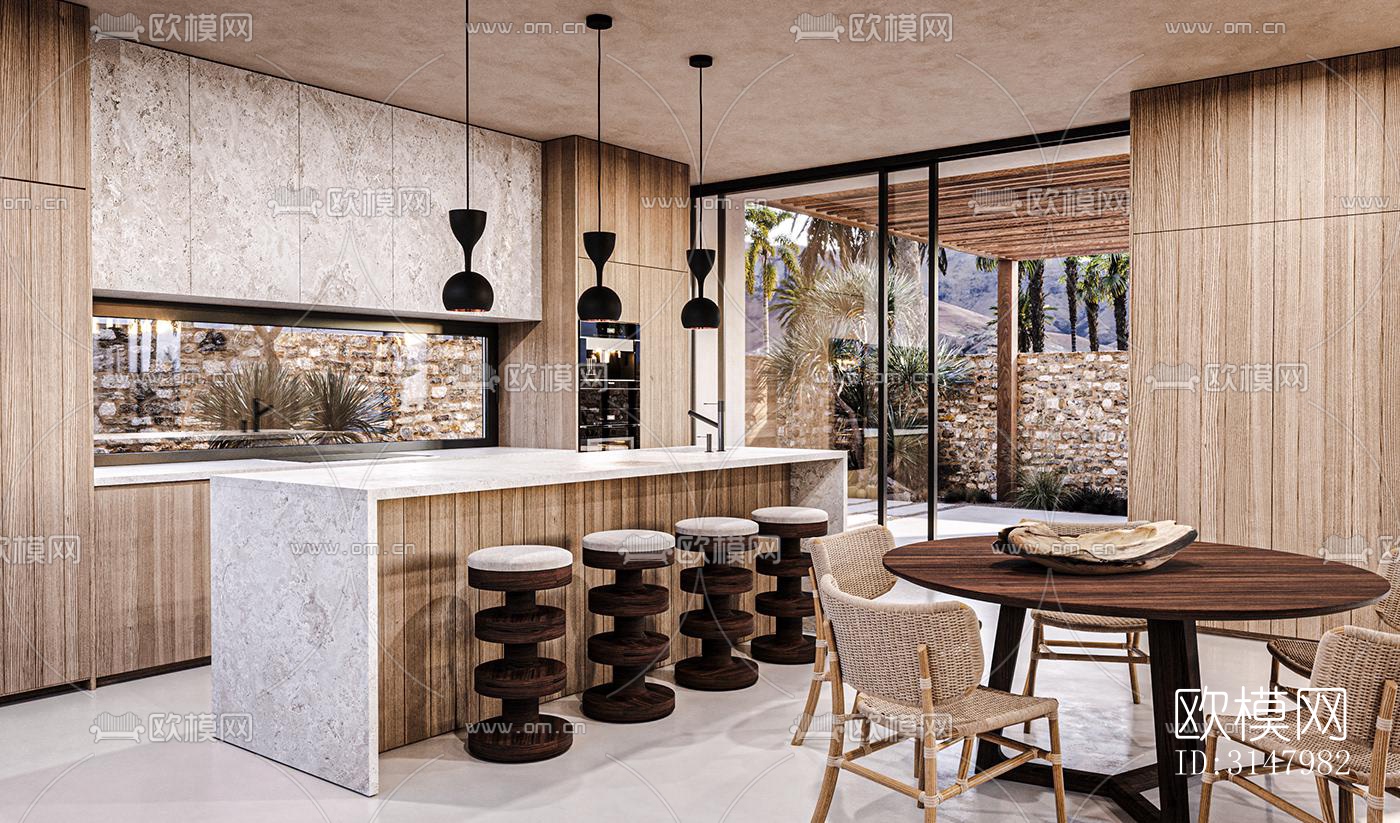 侘寂酒店民宿效果图下载（渲染图3）