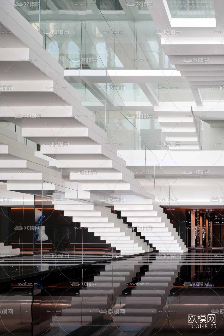 现代酒店民宿效果图下载（渲染图19）