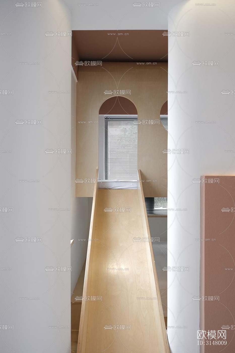 奶油风酒店民宿效果图下载（渲染图7）