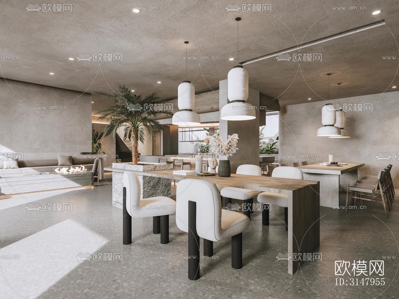 侘寂酒店民宿效果图下载（渲染图5）