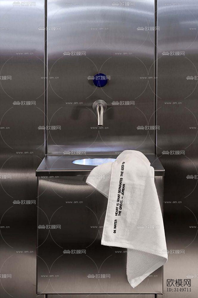 高级灰健身房效果图下载（渲染图8）