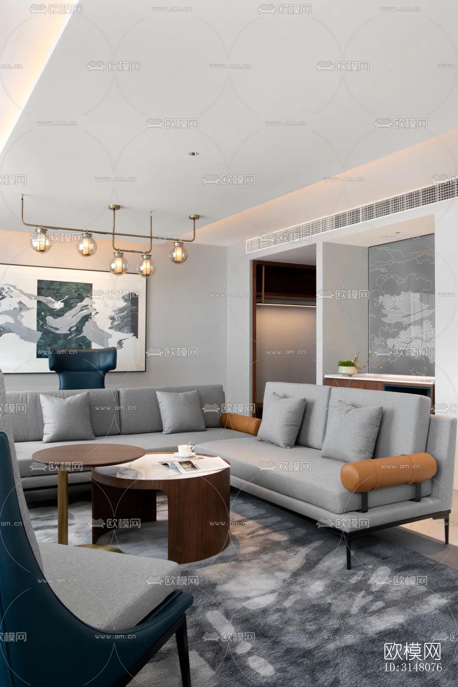 现代酒店民宿效果图下载（渲染图15）