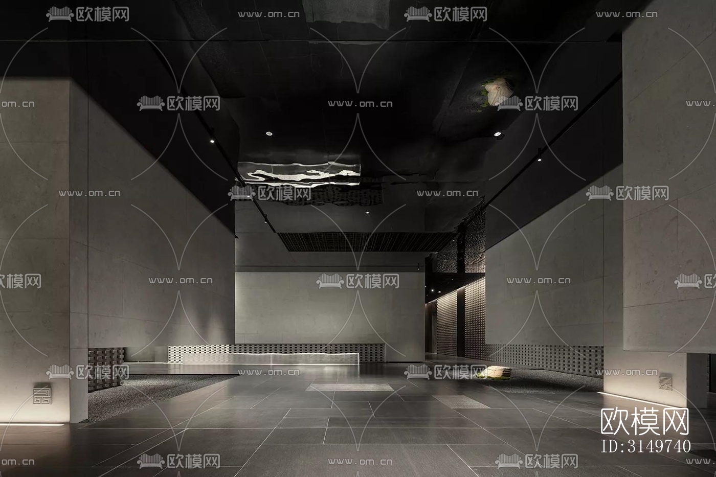 现代中餐厅效果图下载（渲染图18）