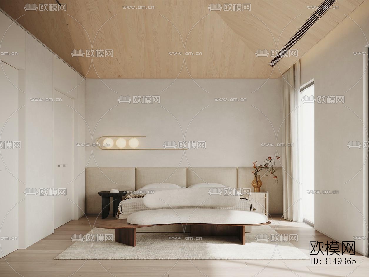 现代平层效果图下载（渲染图19）