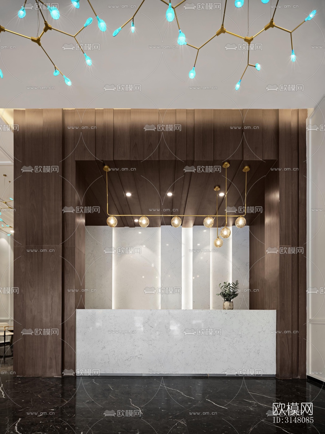 现代酒店民宿效果图下载（渲染图16）