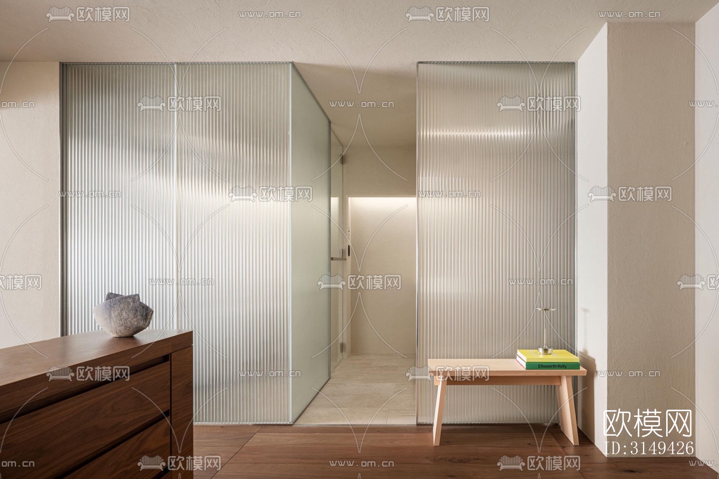 现代平层效果图下载（渲染图5）