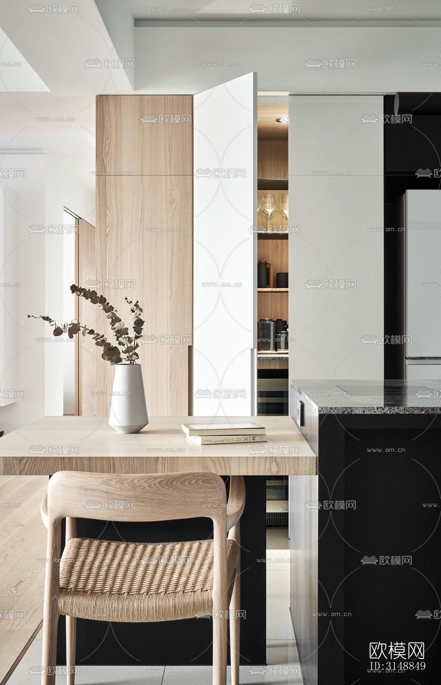 北欧平层效果图下载（渲染图11）