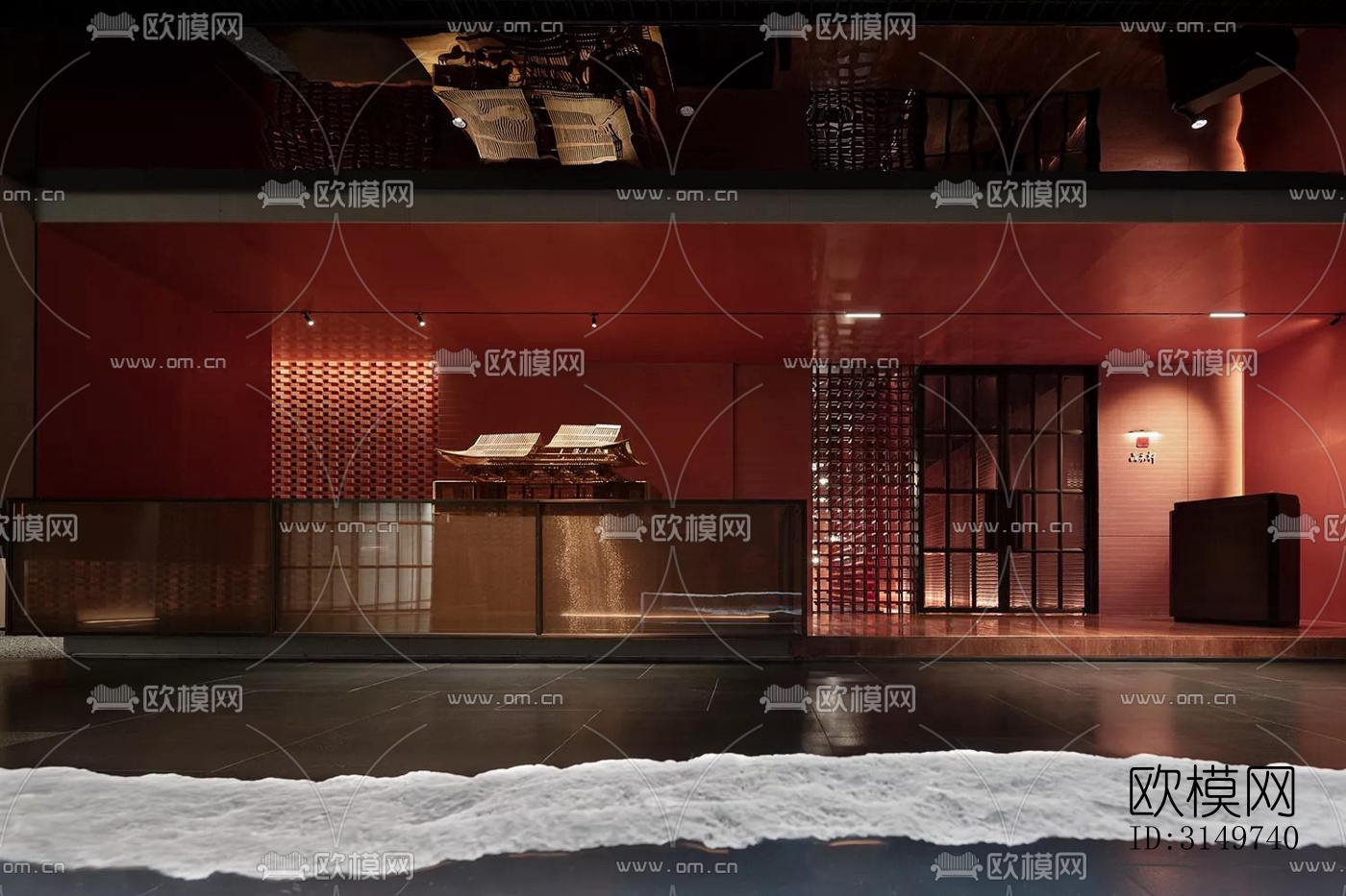 现代中餐厅效果图下载（渲染图15）