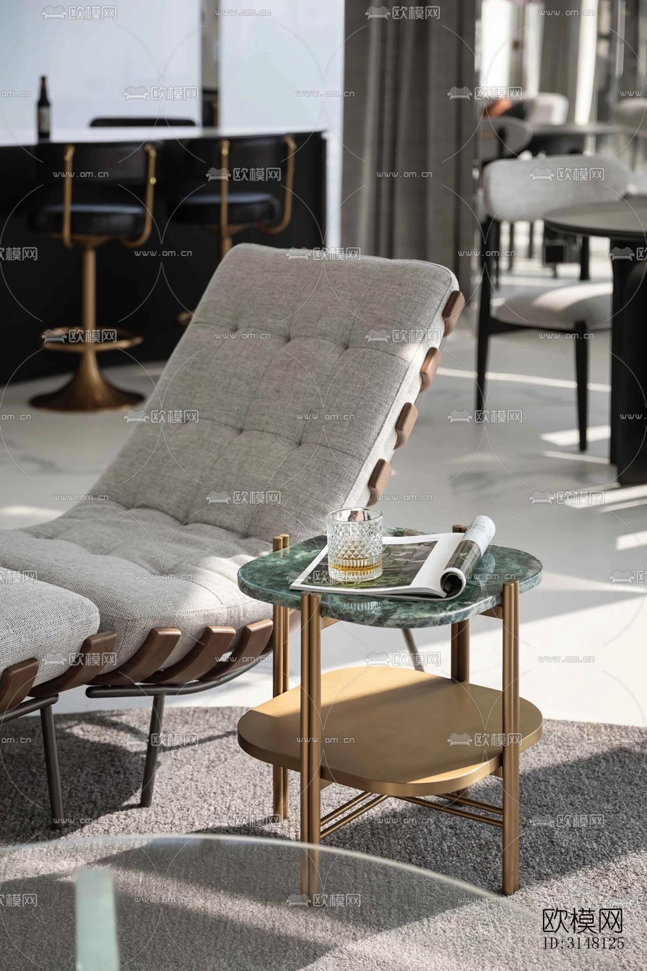 现代酒店民宿效果图下载（渲染图12）