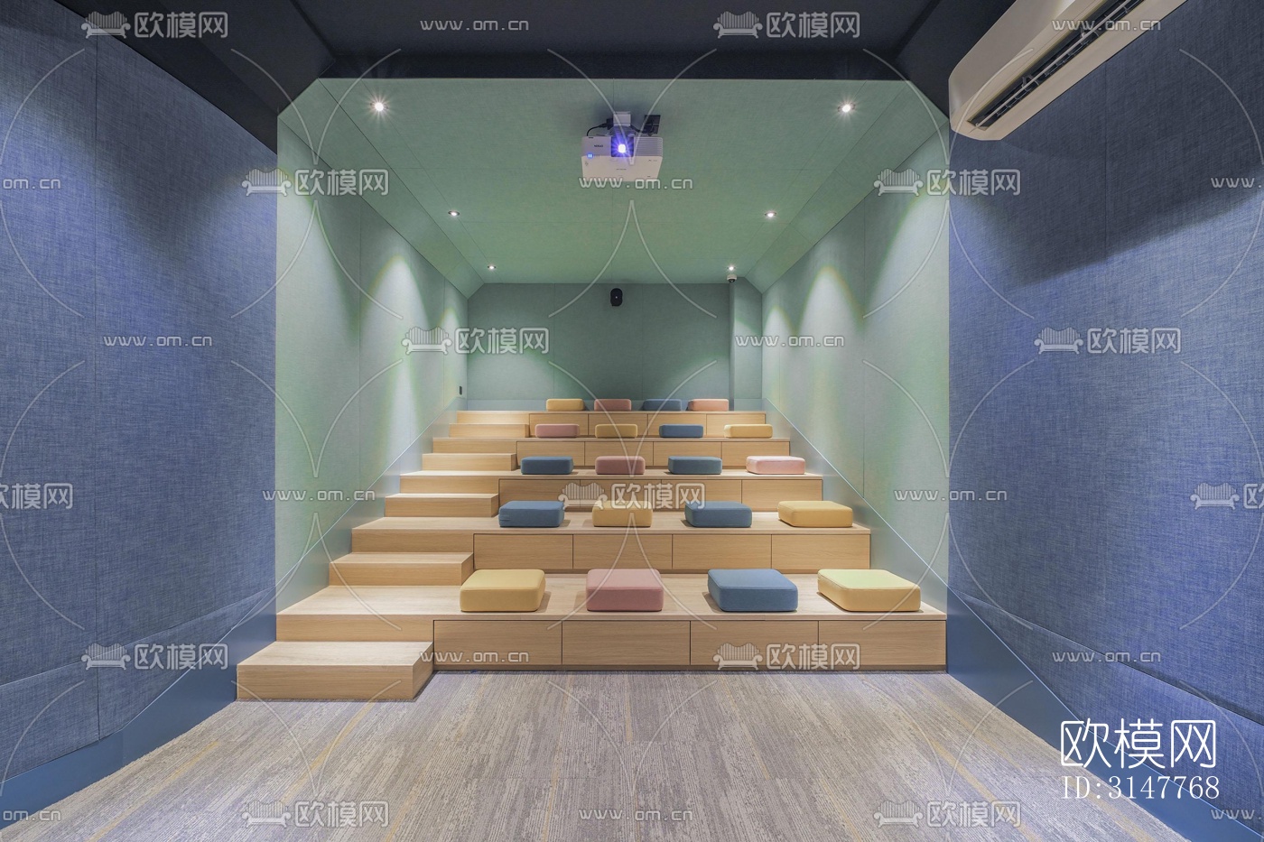 现代图书馆效果图下载（渲染图5）