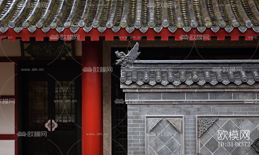 中式养生会所效果图下载（渲染图10）