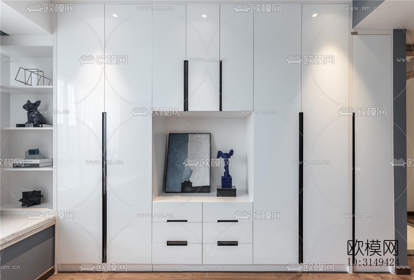 现代平层效果图下载（渲染图15）