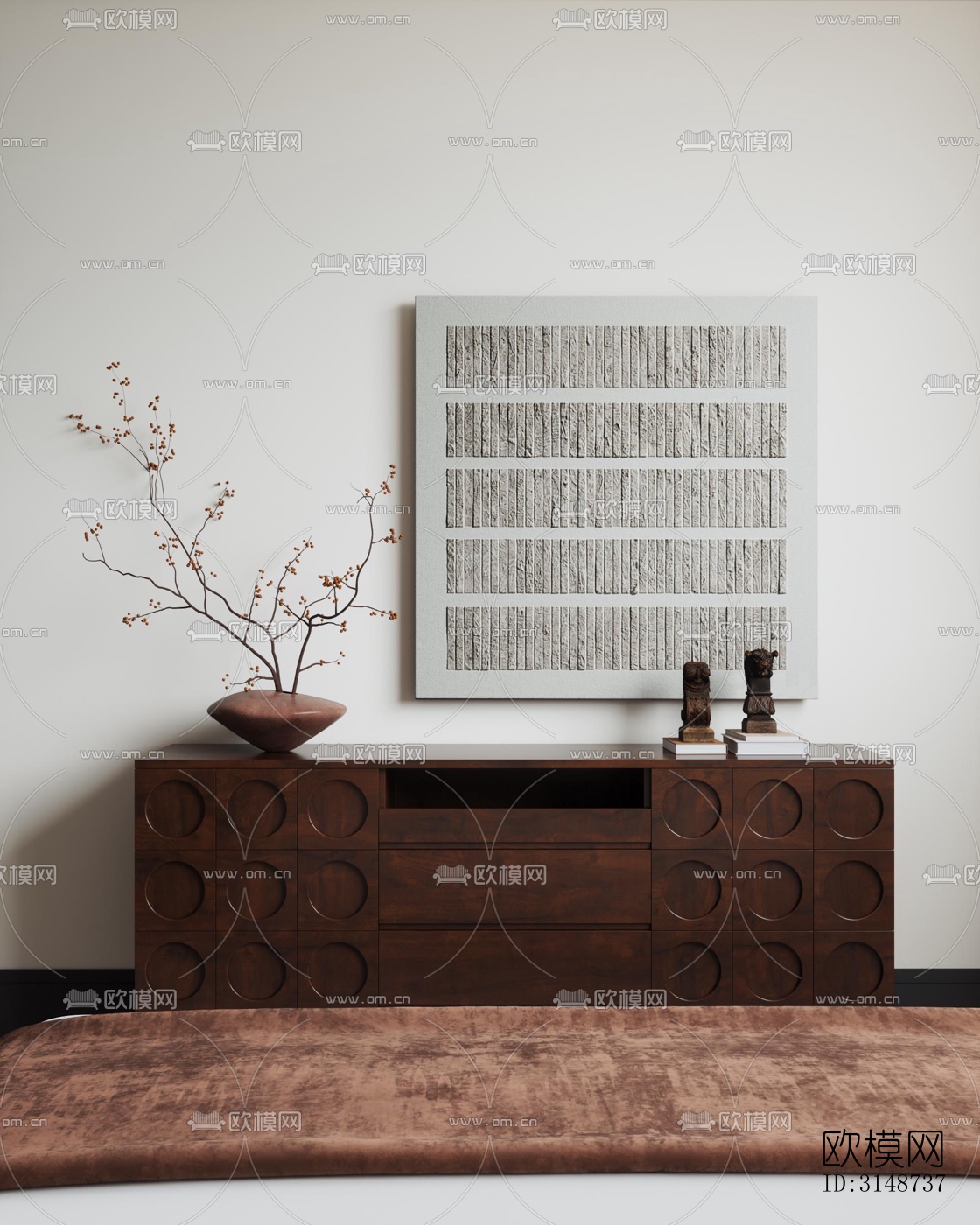 中古风平层效果图下载（渲染图2）