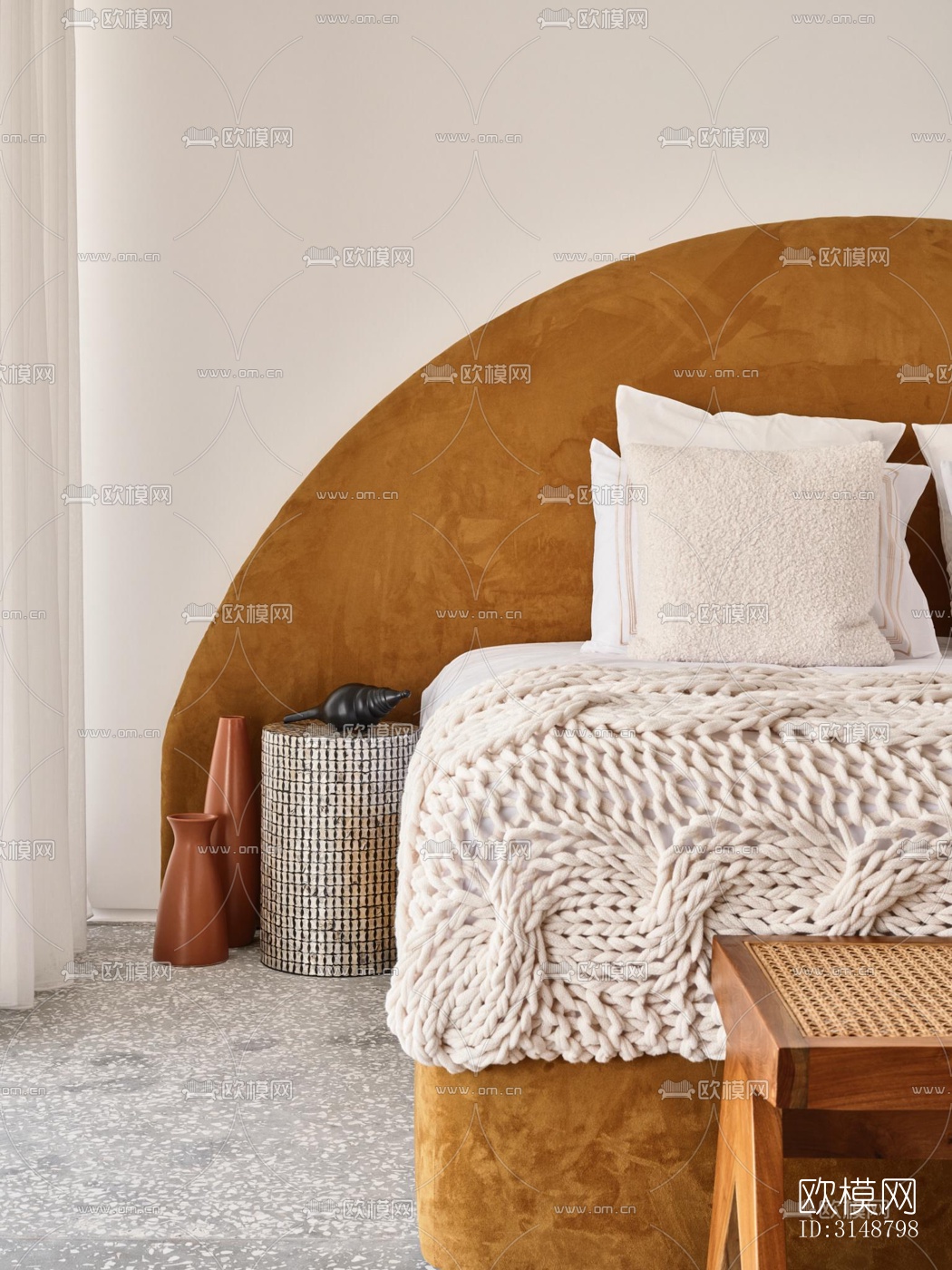 侘寂平层效果图下载（渲染图11）