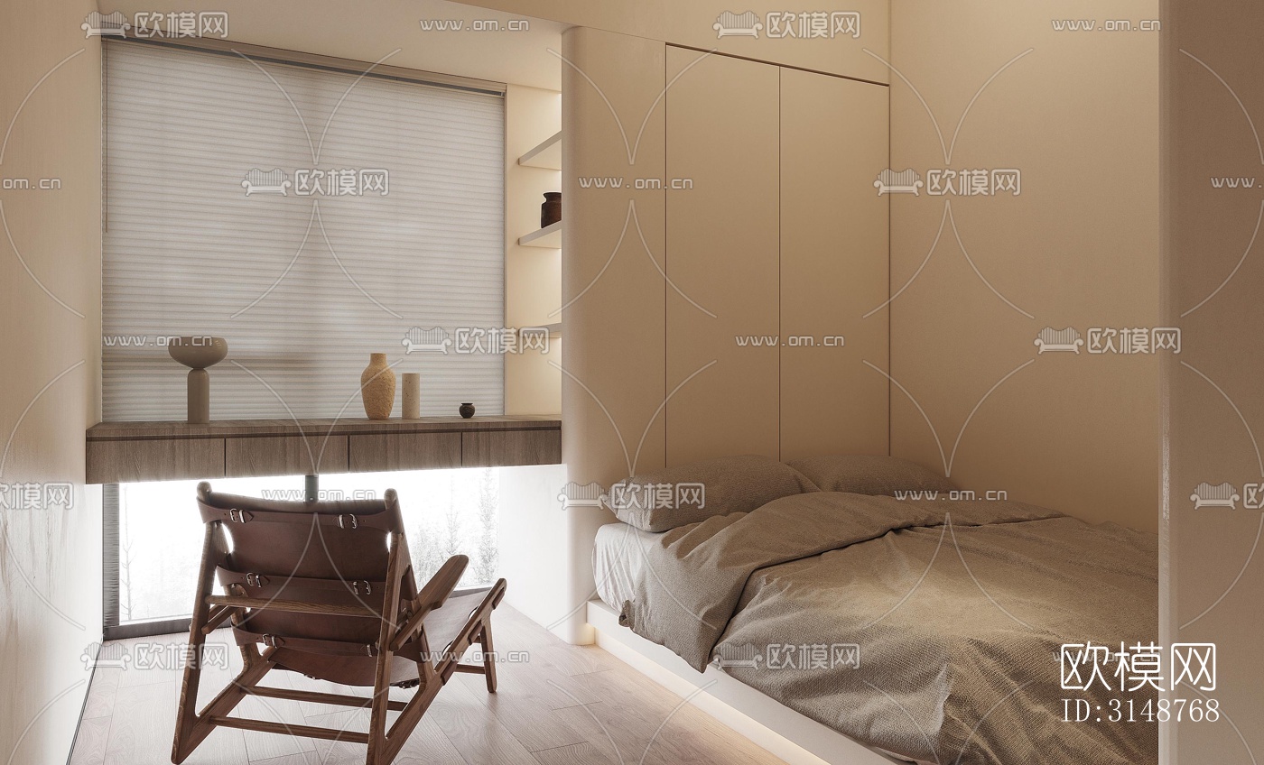 侘寂平层效果图下载（渲染图5）