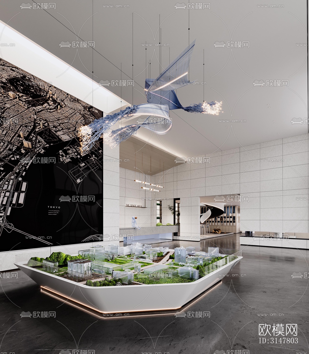 现代售楼处效果图下载（渲染图11）