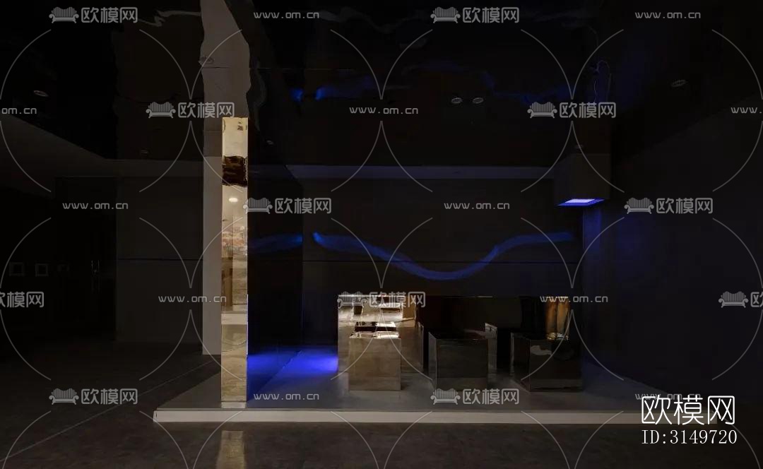 高级灰健身房效果图下载（渲染图4）