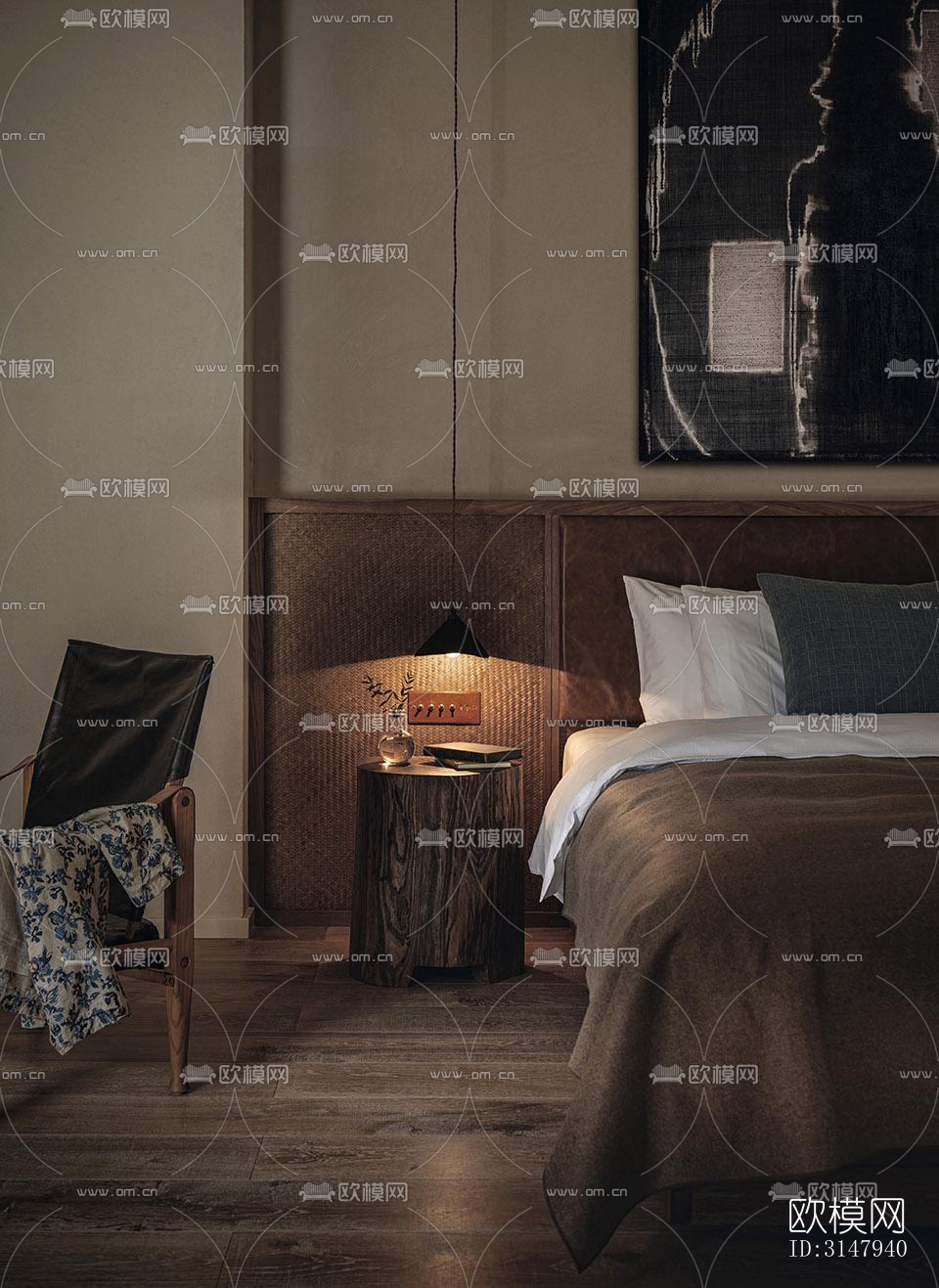 侘寂酒店民宿效果图下载（渲染图9）