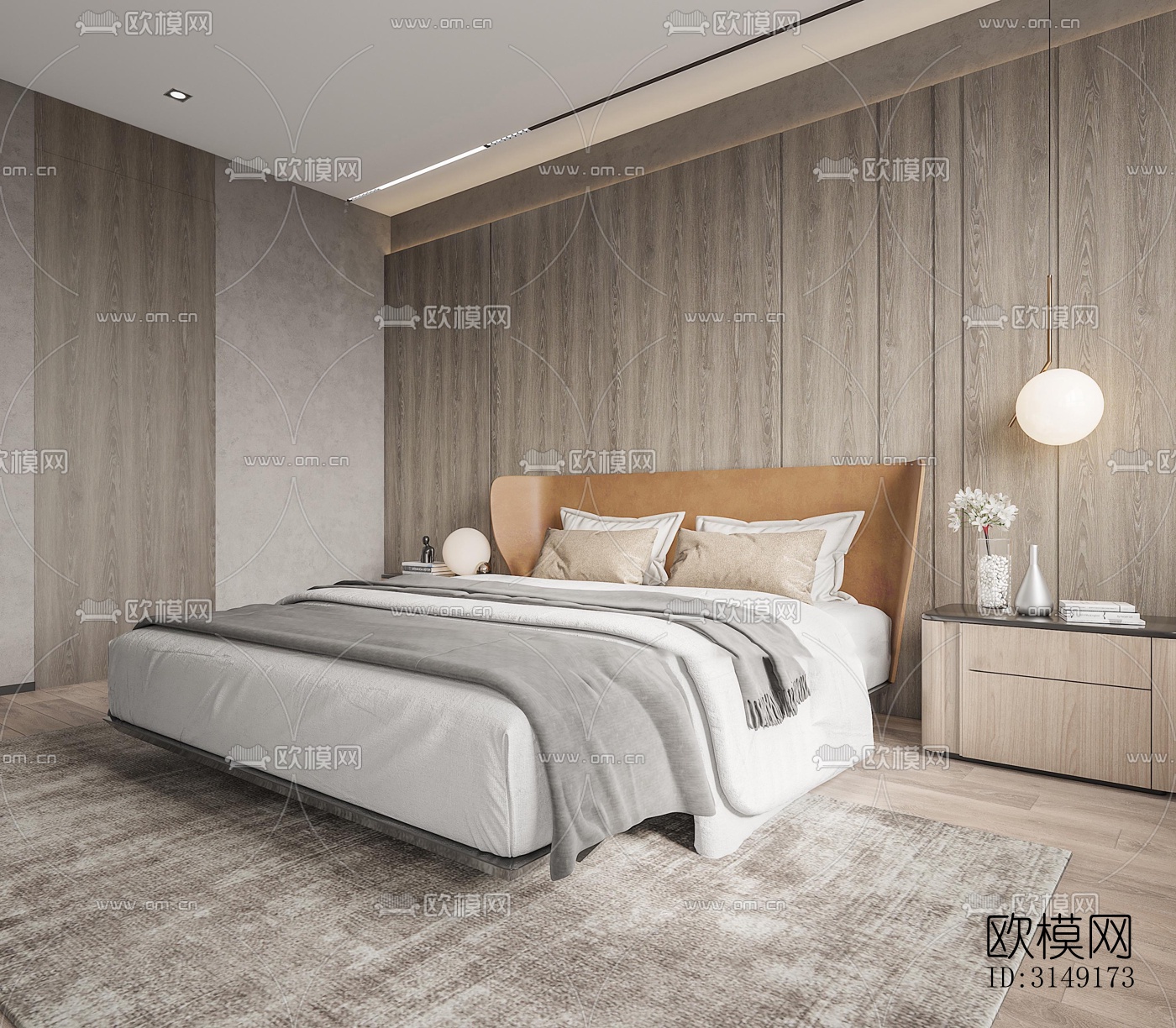 现代平层效果图下载（渲染图5）