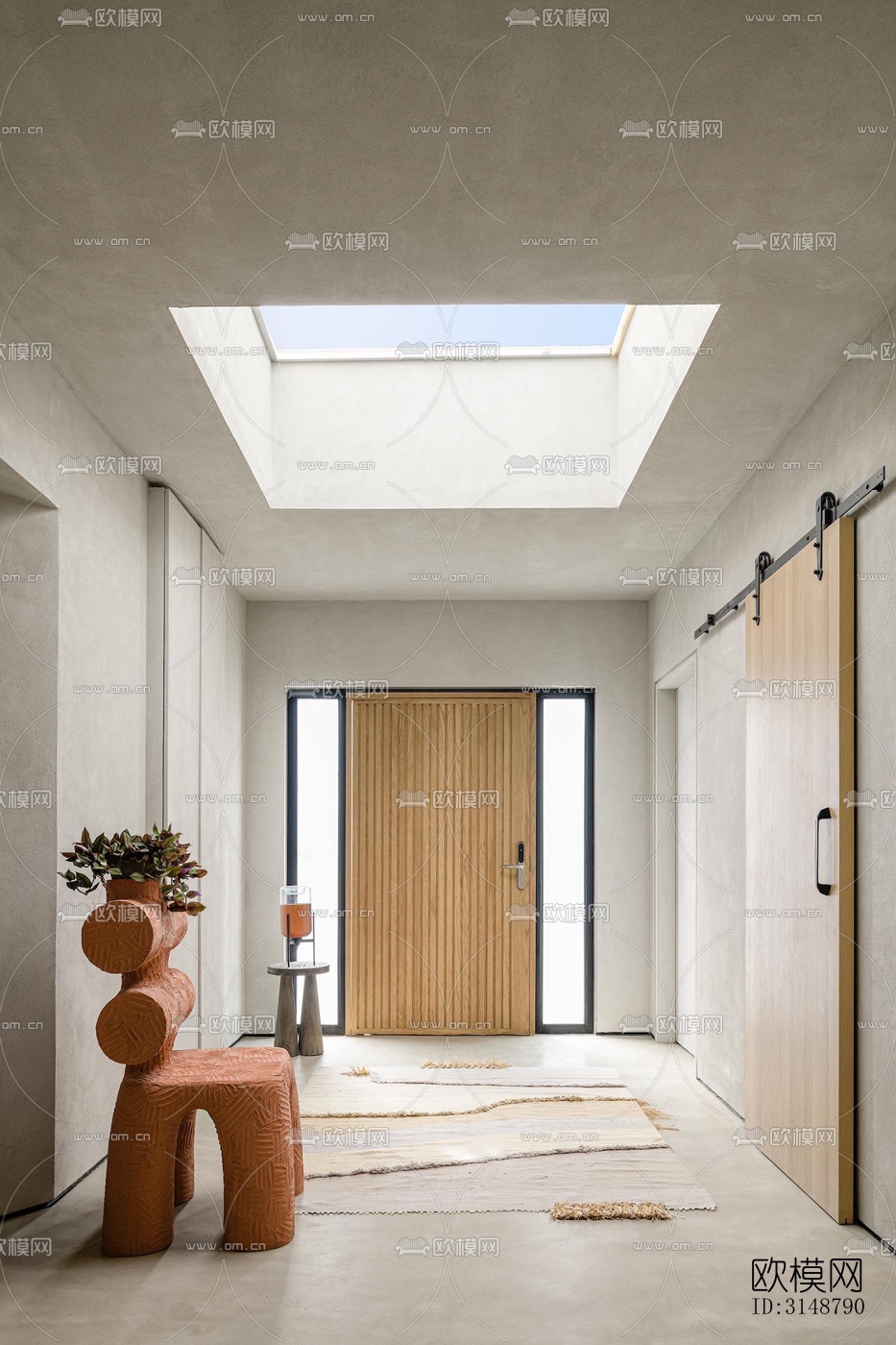 侘寂平层效果图下载（渲染图9）