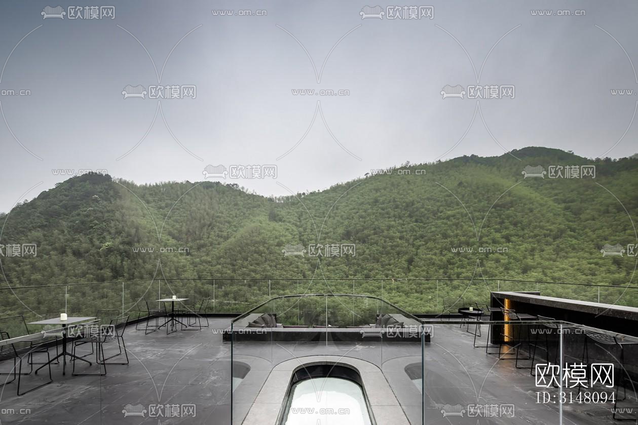 现代酒店民宿效果图下载（渲染图2）