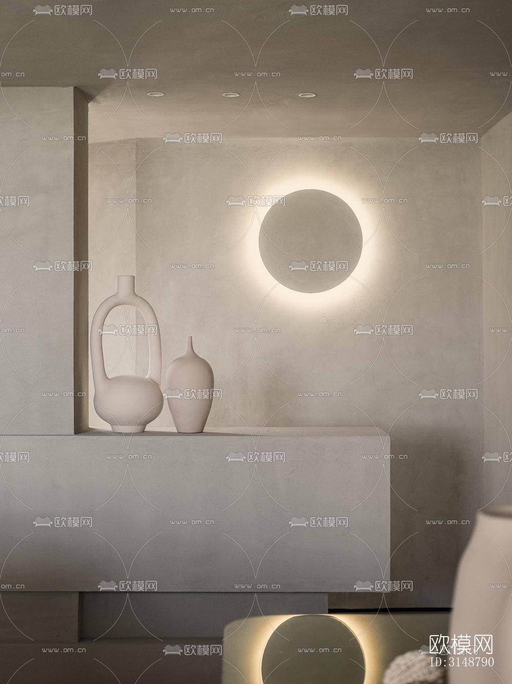 侘寂平层效果图下载（渲染图2）