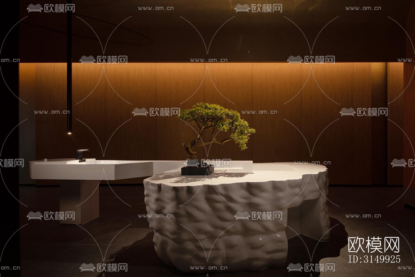 现代火锅烤肉效果图下载（渲染图7）