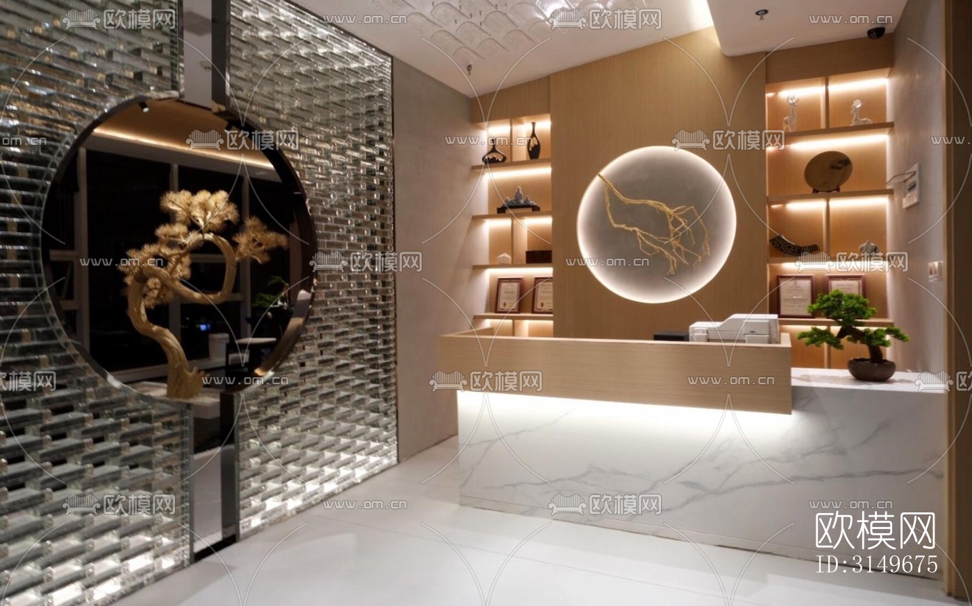 原木风健身房效果图下载（渲染图3）