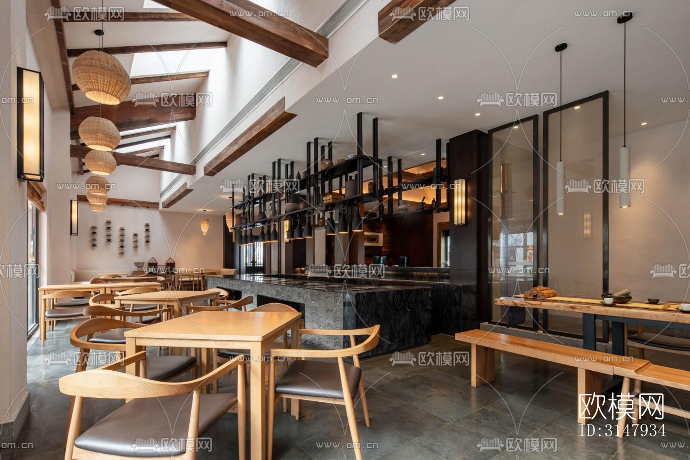 侘寂酒店民宿效果图下载（渲染图5）