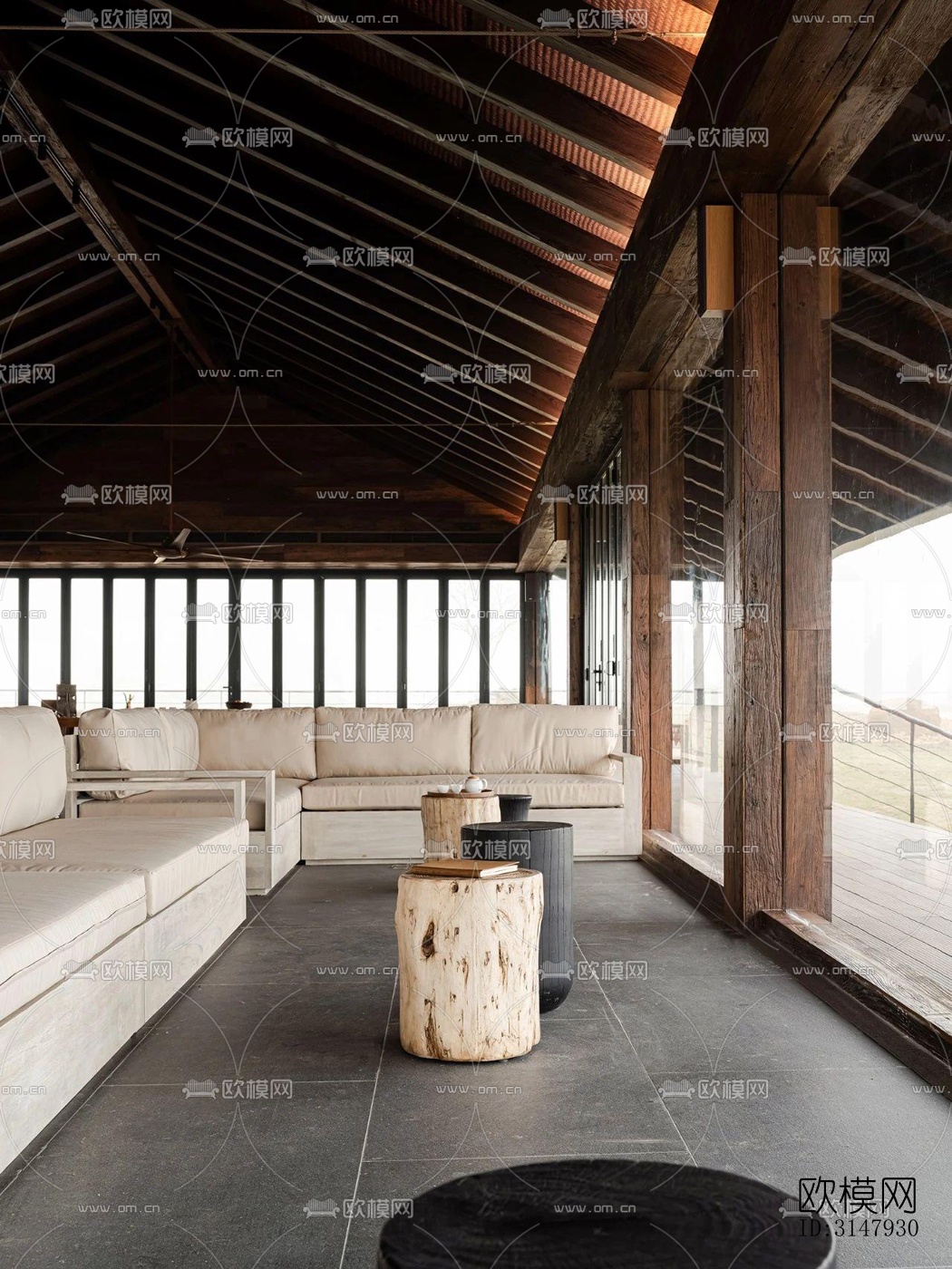 侘寂酒店民宿效果图下载（渲染图13）