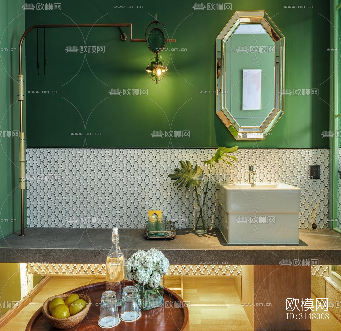 后现代酒店民宿效果图下载（渲染图4）