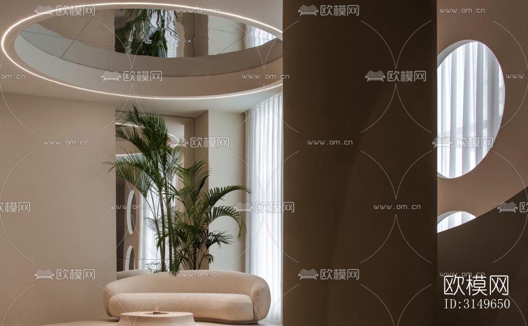 侘寂健身房效果图下载（渲染图1）