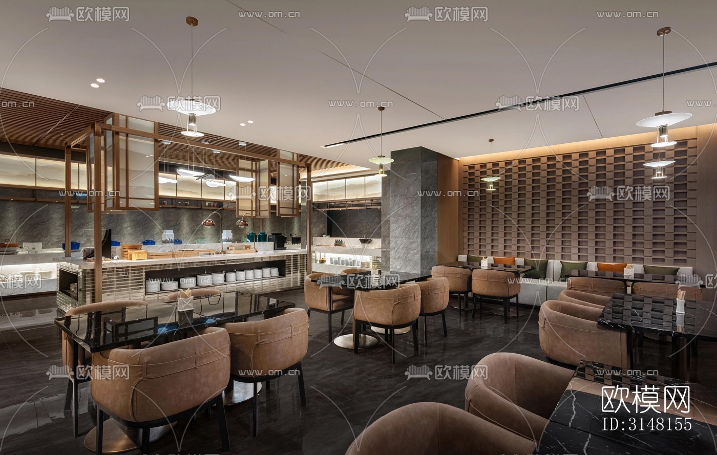 现代酒店民宿效果图下载（渲染图11）