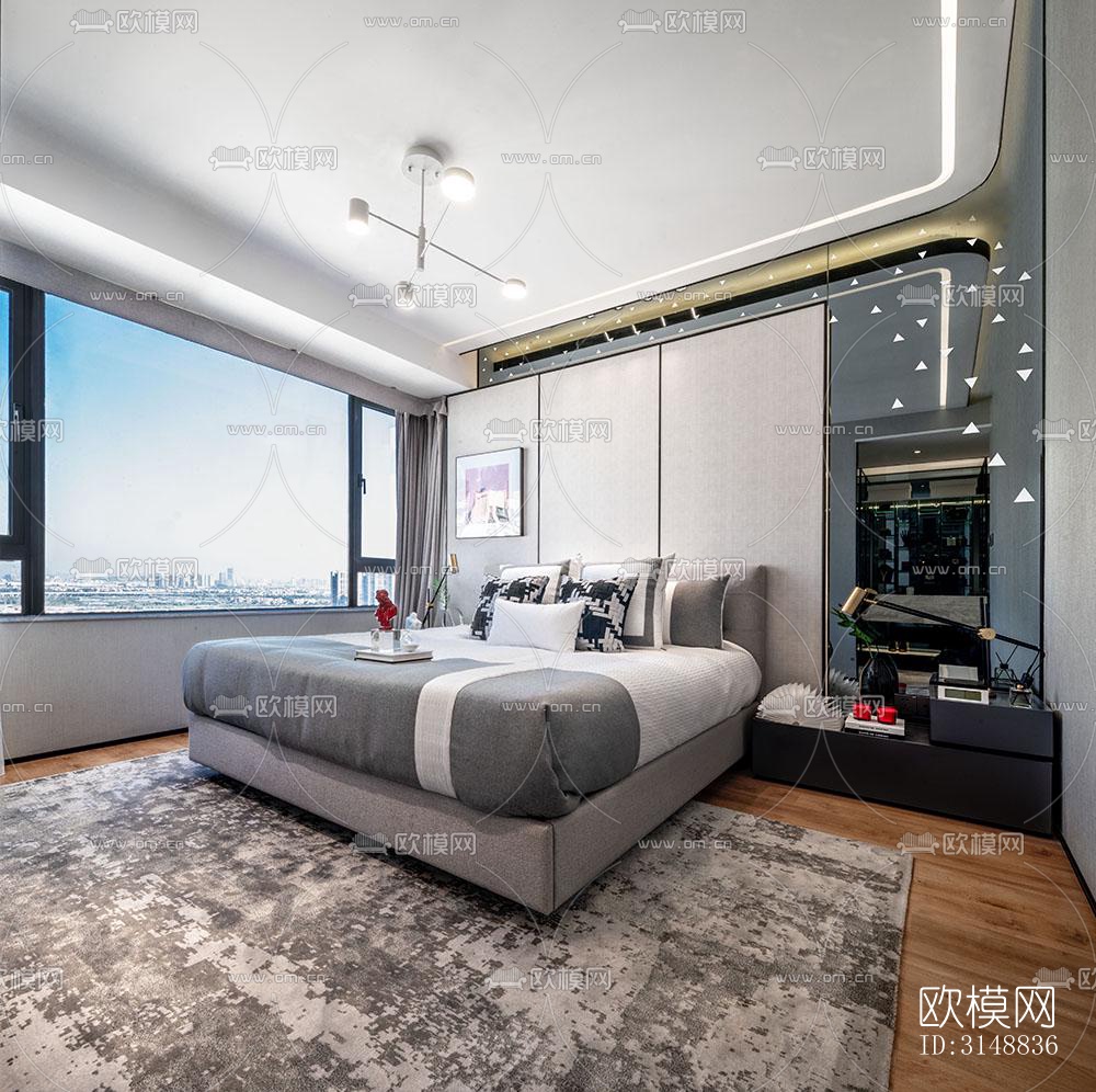 北欧平层效果图下载（渲染图6）