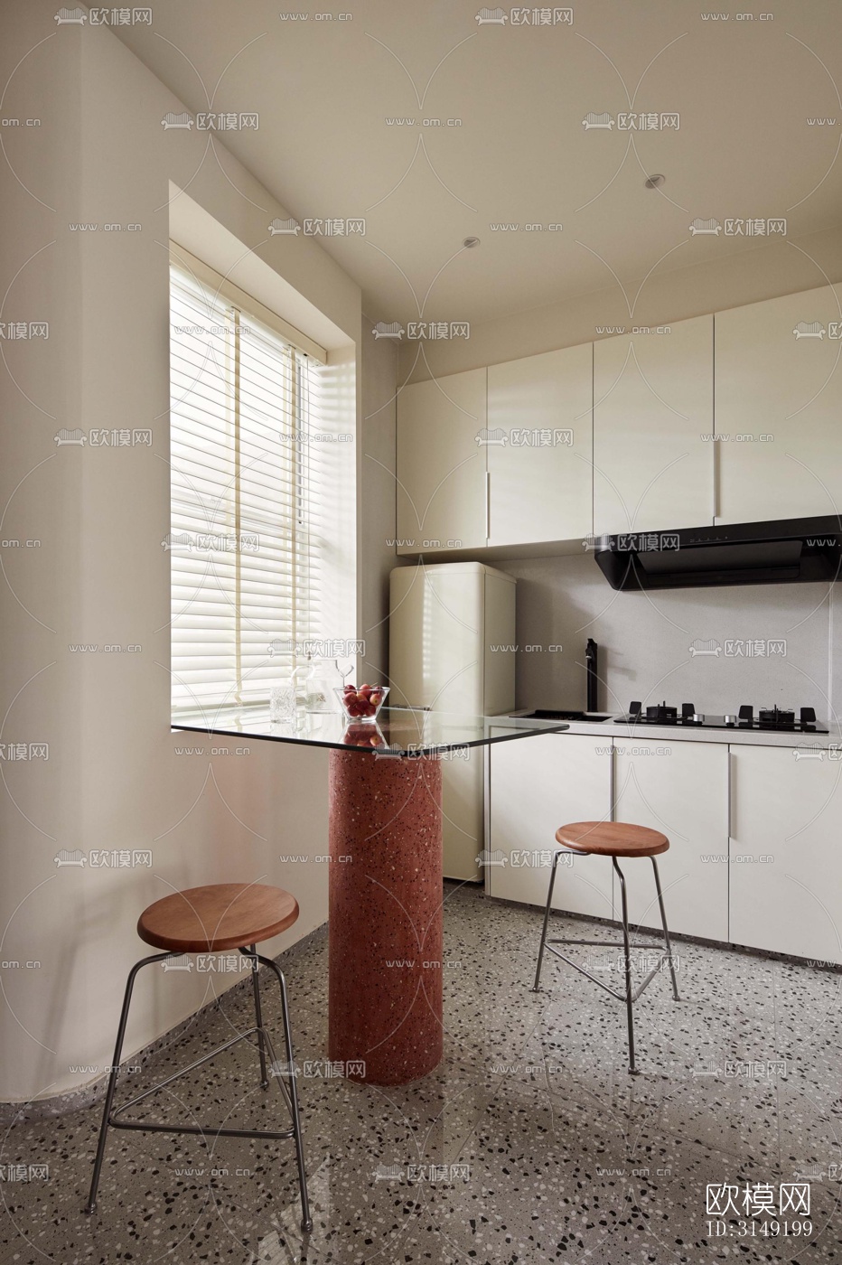 现代平层效果图下载（渲染图3）