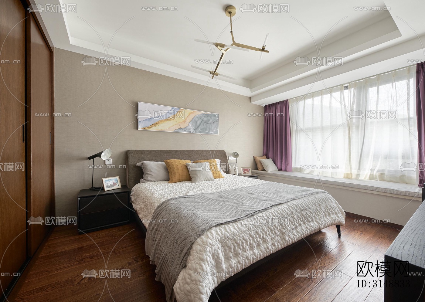 北欧平层效果图下载（渲染图5）