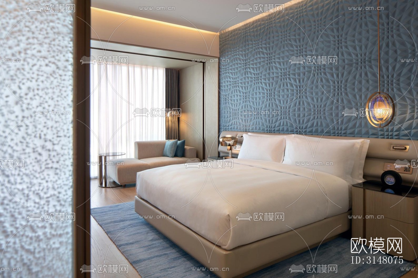 现代酒店民宿效果图下载（渲染图2）