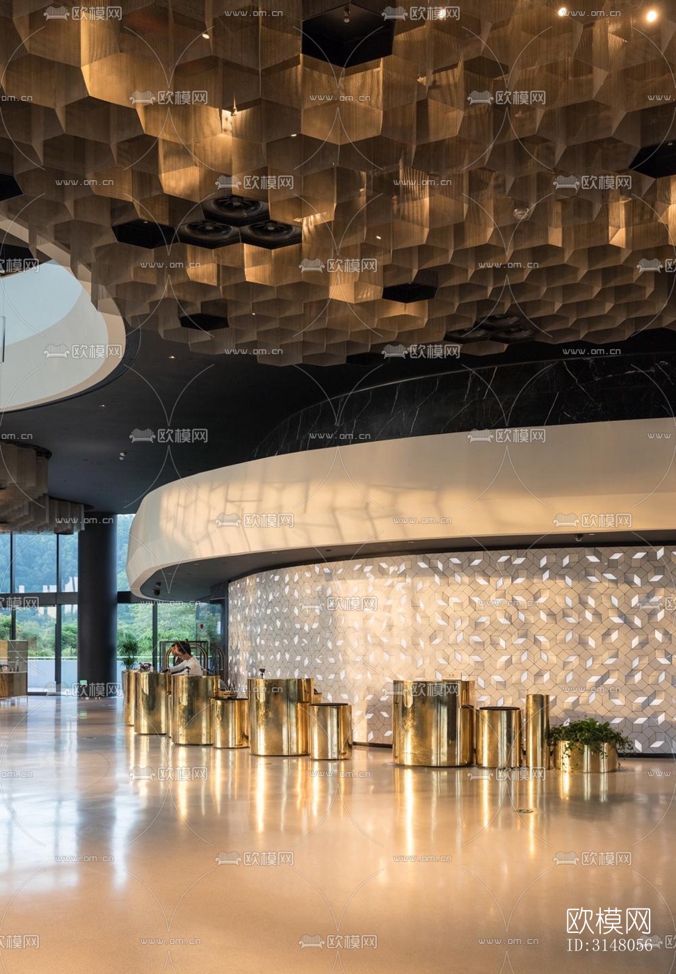 现代酒店民宿效果图下载（渲染图5）