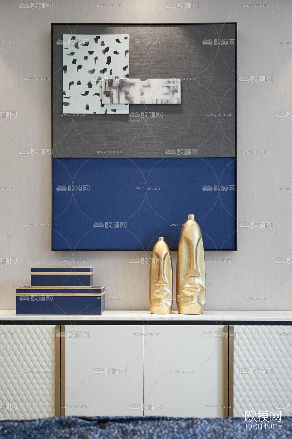 欧式平层效果图下载（渲染图6）