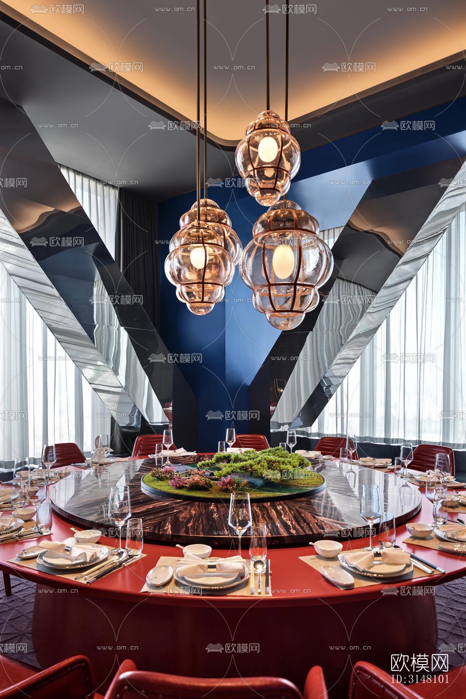 现代酒店民宿效果图下载（渲染图7）