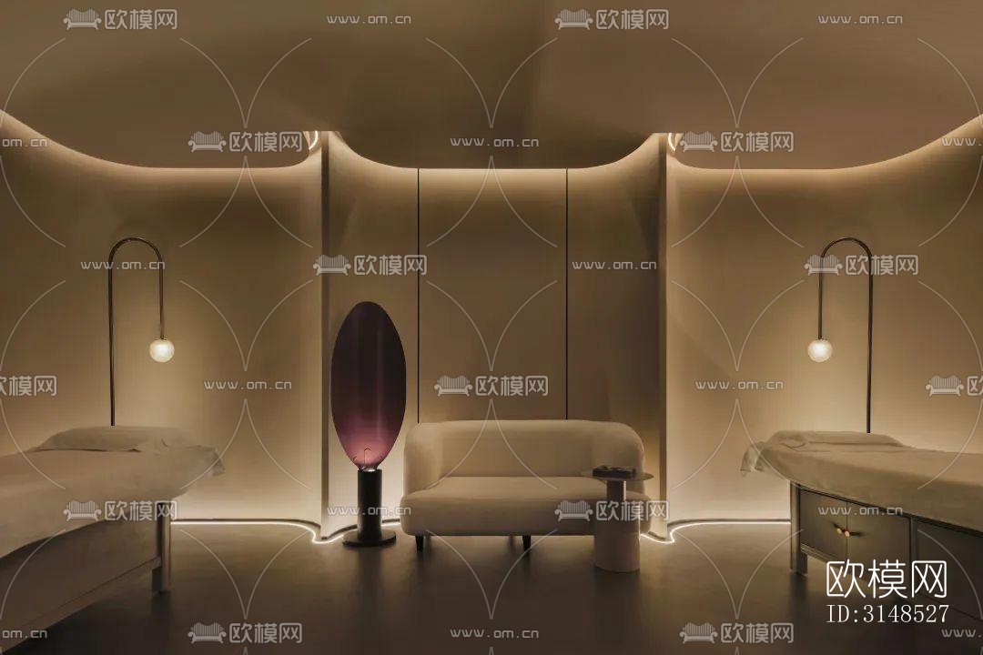 现代美容院效果图下载（渲染图10）