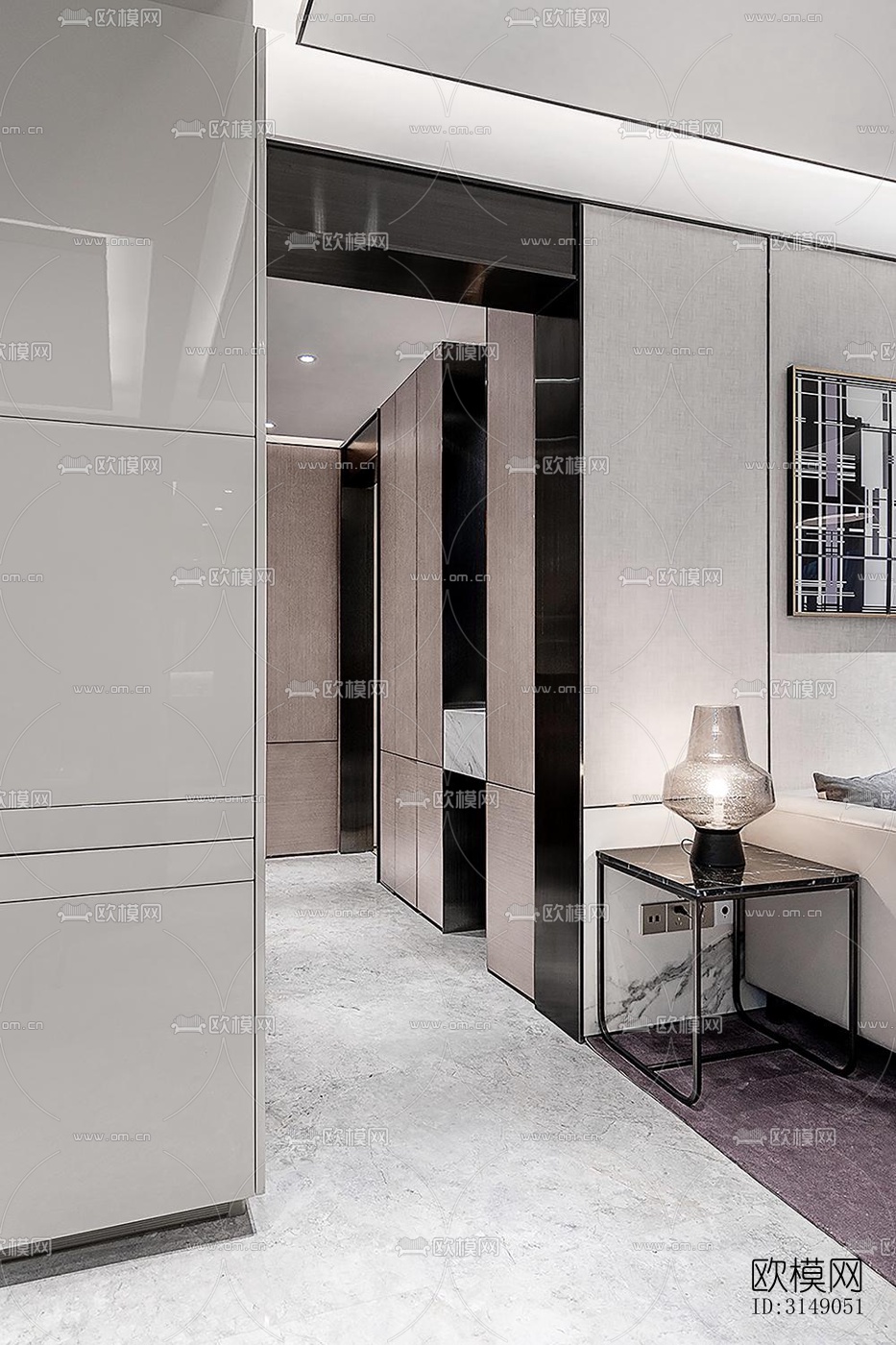 欧式平层效果图下载（渲染图4）