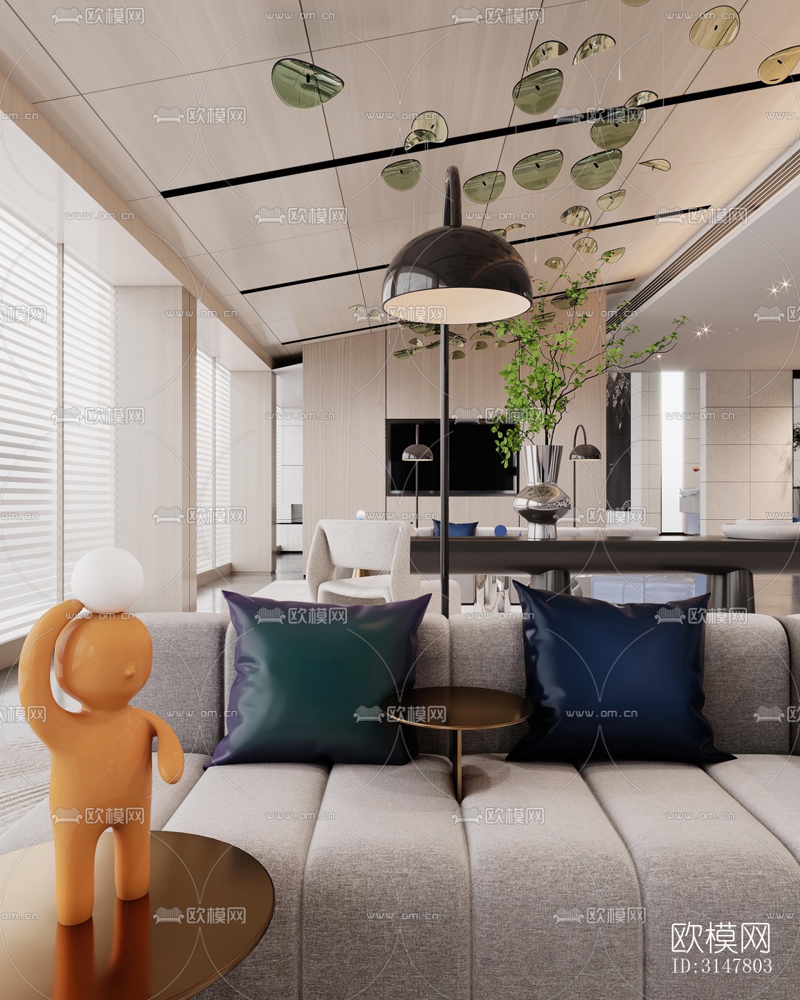 现代售楼处效果图下载（渲染图8）