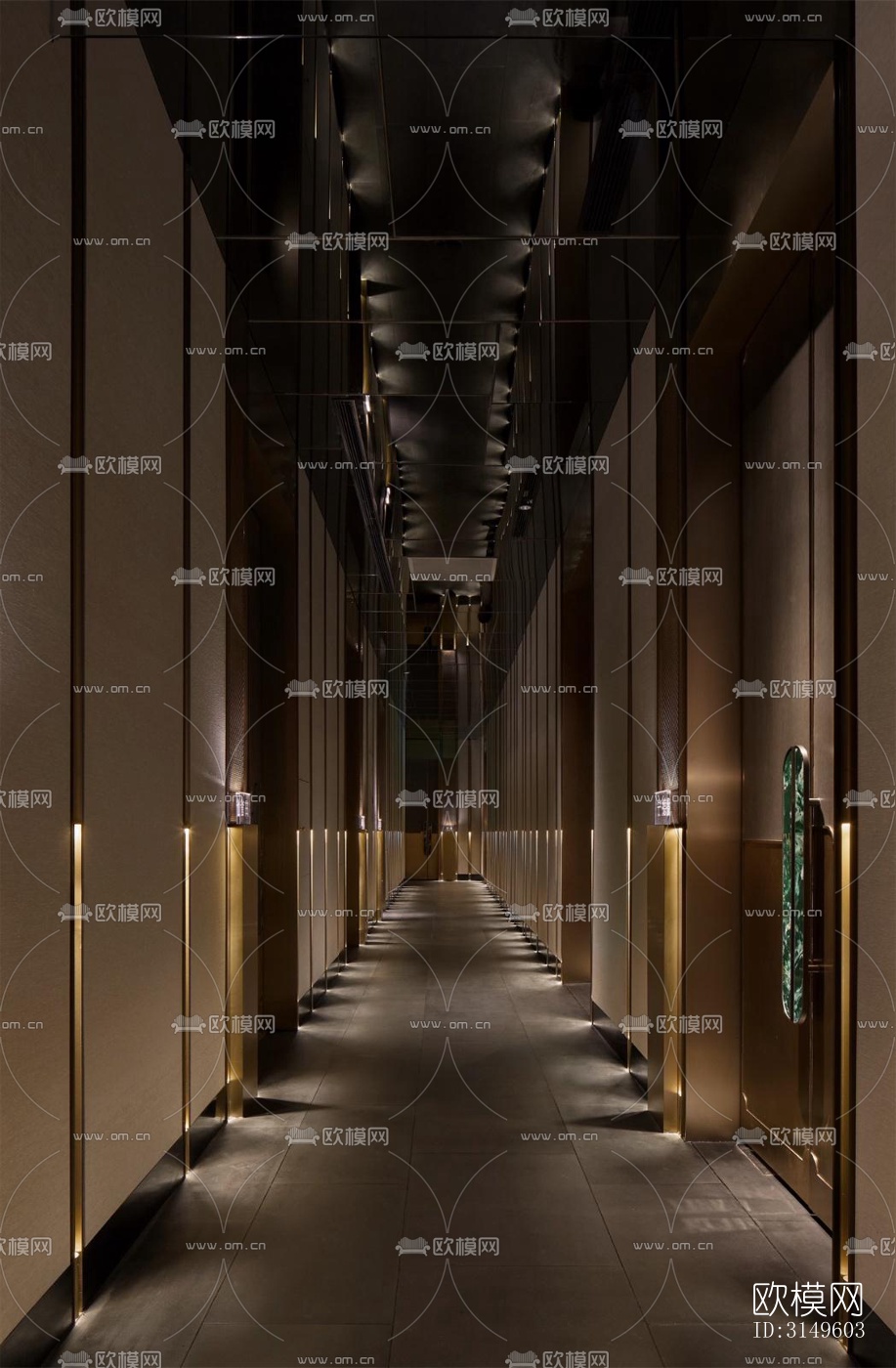 新中式餐厅效果图下载（渲染图10）