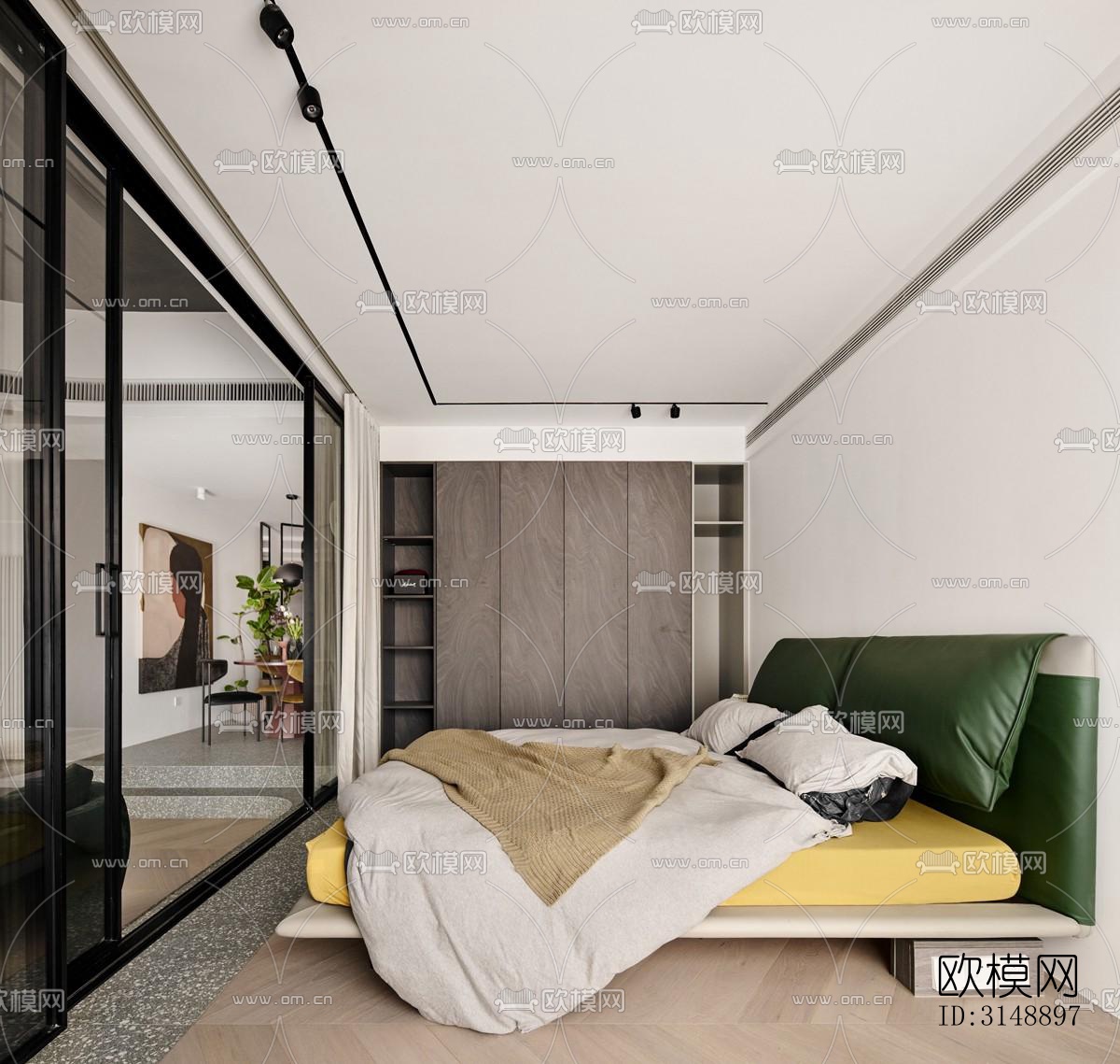 后现代平层效果图下载（渲染图18）