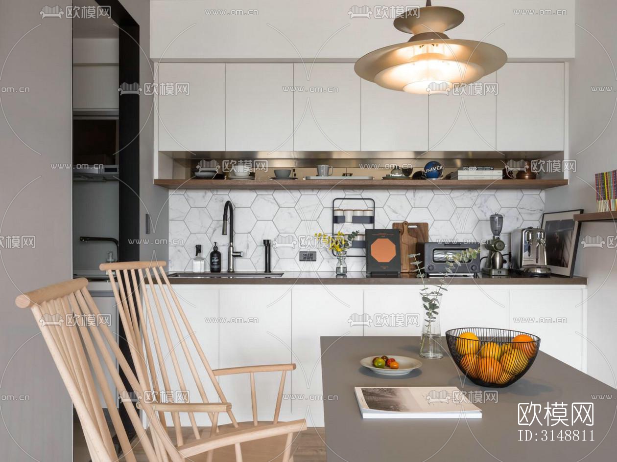 北欧平层效果图下载（渲染图12）